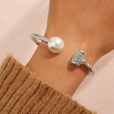 Vintage Geometric Metal Bangle for Women