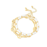 Pearl Bracelet Women Charm Chain Bangle Unusual Jewelry