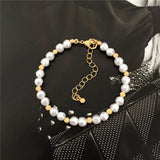 Pearl Bracelet Women Charm Chain Bangle Unusual Jewelry