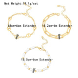 Pearl Bracelet Women Charm Chain Bangle Unusual Jewelry