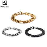 Stainless Steel Charm Bracelet for Men 20cm