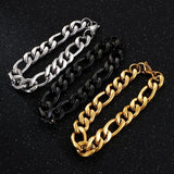 Stainless Steel Charm Bracelet for Men 20cm