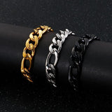 Stainless Steel Charm Bracelet for Men 20cm