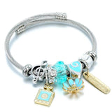 Sea Animal Beads Bracelet Women Starfish Seashell Pendant Bracelet