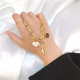 Women's Double Layer Chains Bracelet Halloween Gift