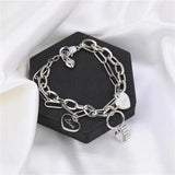 Women's Double Layer Chains Bracelet Halloween Gift