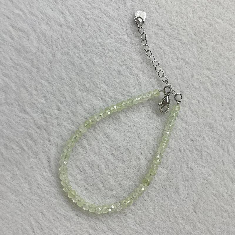 Natural Stone Bead Bracelet 2-4mm Minimalist Charm Jewelry Gift