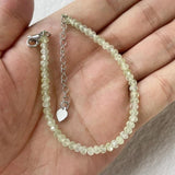 Natural Stone Bead Bracelet 2-4mm Minimalist Charm Jewelry Gift