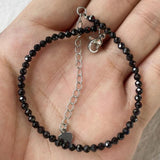 Natural Stone Bead Bracelet 2-4mm Minimalist Charm Jewelry Gift