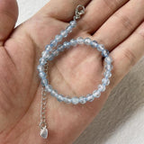 Natural Stone Bead Bracelet 2-4mm Minimalist Charm Jewelry Gift