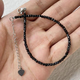 Natural Stone Bead Bracelet 2-4mm Minimalist Charm Jewelry Gift