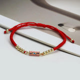 Colorful Charm Copper Beads Bracelet Evil Eye Jewelry