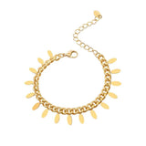 Statement Link Chain Tassel Charm Bracelet For Women