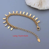 Statement Link Chain Tassel Charm Bracelet For Women