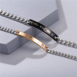 Zircon Her King Queen Bracelets - Bangle Bracelet Jewelry Gift
