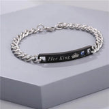 Zircon Her King Queen Bracelets - Bangle Bracelet Jewelry Gift