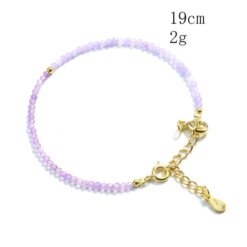 Romantic Lavender Amethyst Quartz Spacer Beads Bracelet