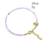 Romantic Lavender Amethyst Quartz Spacer Beads Bracelet