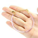 Romantic Lavender Amethyst Quartz Spacer Beads Bracelet