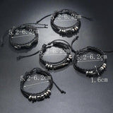 Men's Punk Rivet Leather Bracelet