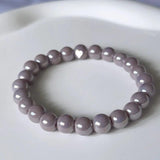DIY Purple Shell Pearl Bracelet for Women - Tarnish Crystal Jewelry