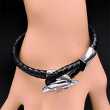 Gothic Stainless Steel Cross Bracelet for Men