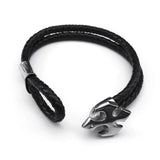 Gothic Stainless Steel Cross Bracelet for Men