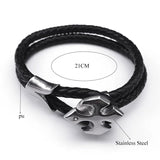 Gothic Stainless Steel Cross Bracelet for Men