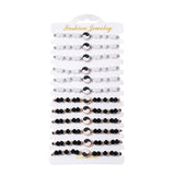 12Pcs Yin Yang Tai Chi Charm Bracelets Braided Rope Gift