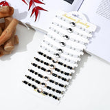 12Pcs Yin Yang Tai Chi Charm Bracelets Braided Rope Gift