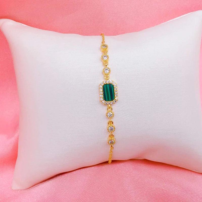 Adjustable Chain Bracelet for Women with Charm, Gift for Her