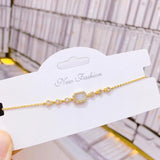 Adjustable Chain Bracelet for Women with Charm, Gift for Her