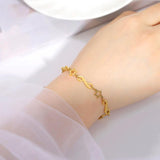 Infinity Star Chain Bracelet Stainless Steel Charm for Anniversary Party