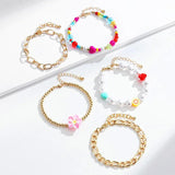 Tropical Fruit Charm Bracelet Mix with Gems