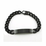 Nameplate Bracelets Men Stainless Steel Charm Bracelet