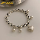 Heart-Shaped Pendant Bracelet Fine Jewelry For Women Girls