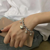 Heart-Shaped Pendant Bracelet Fine Jewelry For Women Girls