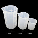 250/350/750/100ml Silicone Measuring Cup Split Cup Resin Silicone Mould
