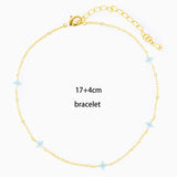 Crystal Flower Charm Bracelet Zirconia Jewelry Gift