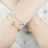 Equestrian Bit Chain Bracelet Bangle 18K Plated Snaffle Link Horse Lover Charm