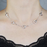 Equestrian Bit Chain Bracelet Bangle 18K Plated Snaffle Link Horse Lover Charm