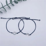 Sun Moon Couple Bracelets Rope Charm Jewelry Gift Women Men