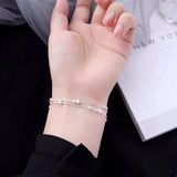 Tibetan Silver Chain Bracelet with Stars Beads Charms