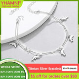 Tibetan Silver Dolphin Bracelet for Women