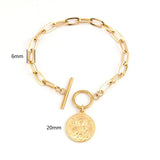St. Benito & St. Michael Charm Bracelet Stainless Steel