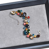 Colorful Gemstone Charm Bracelets for Women