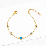 316L Stainless Steel Zircon Embed Seashell Charm Bracelets