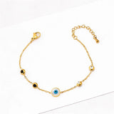 316L Stainless Steel Zircon Embed Seashell Charm Bracelets
