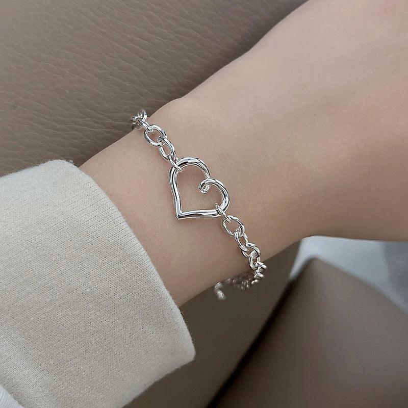 Hollow LOVE Heart Bracelet Summer Holiday Jewelry