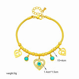 Zircon Charm Bracelet for Women Girl, Waterproof Stainless Steel
